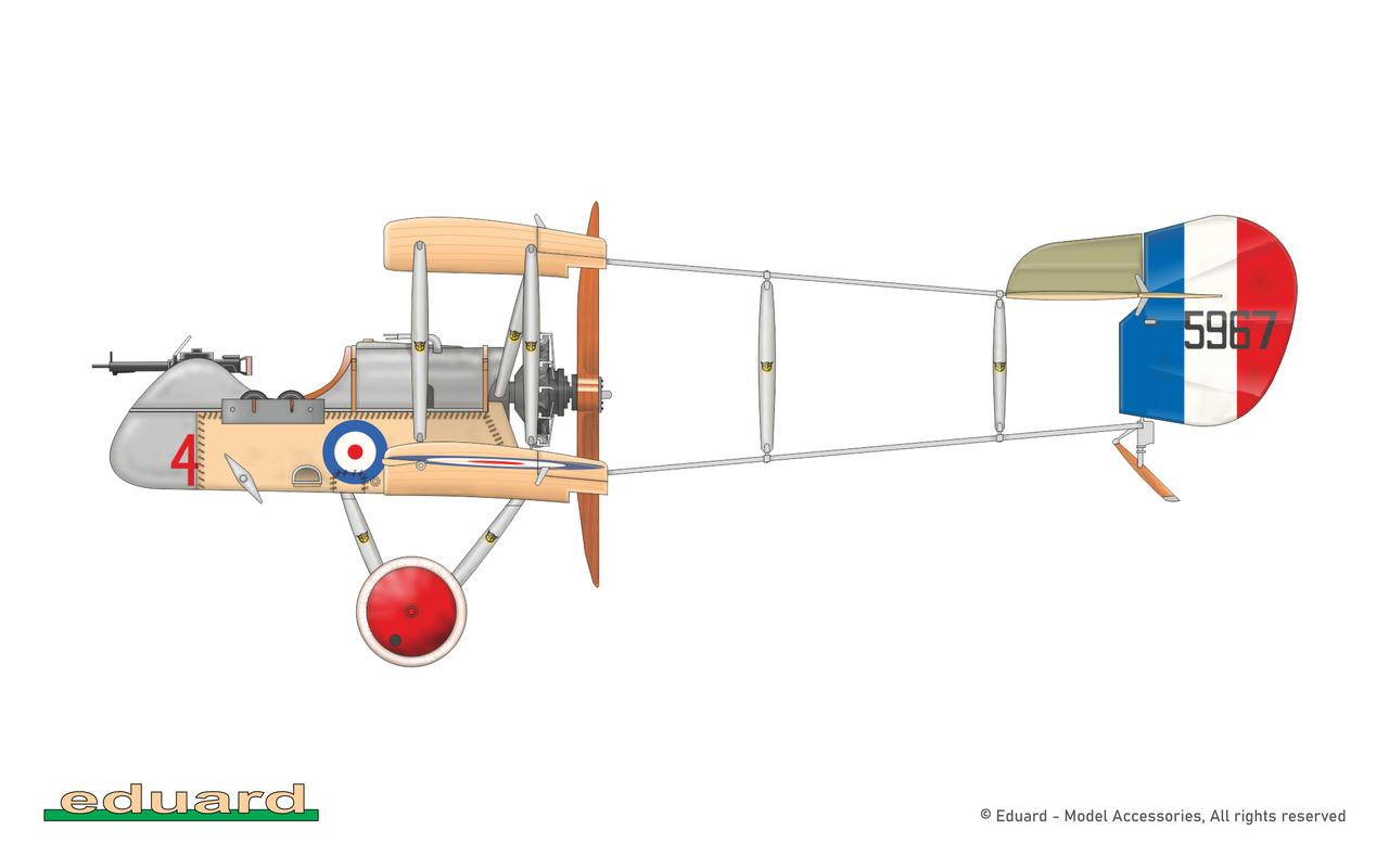 1/48 Eduard DH-2 Biplane Profipack Plastic Model Kit - Squadron.com