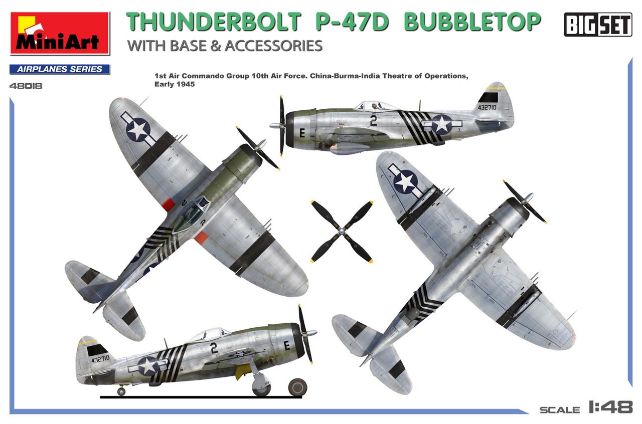 1/48 Miniart P-47D Thunderbolt Bubbletop Diorama Plastic