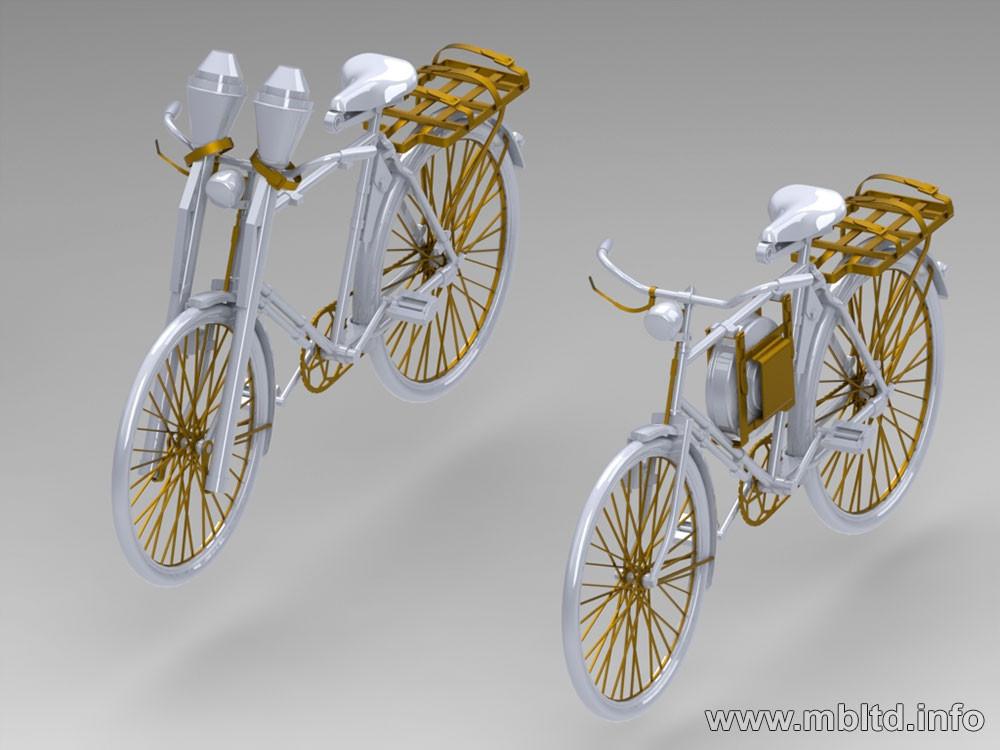 1/35 Master Box Limited German Military Bicycle WWII Era