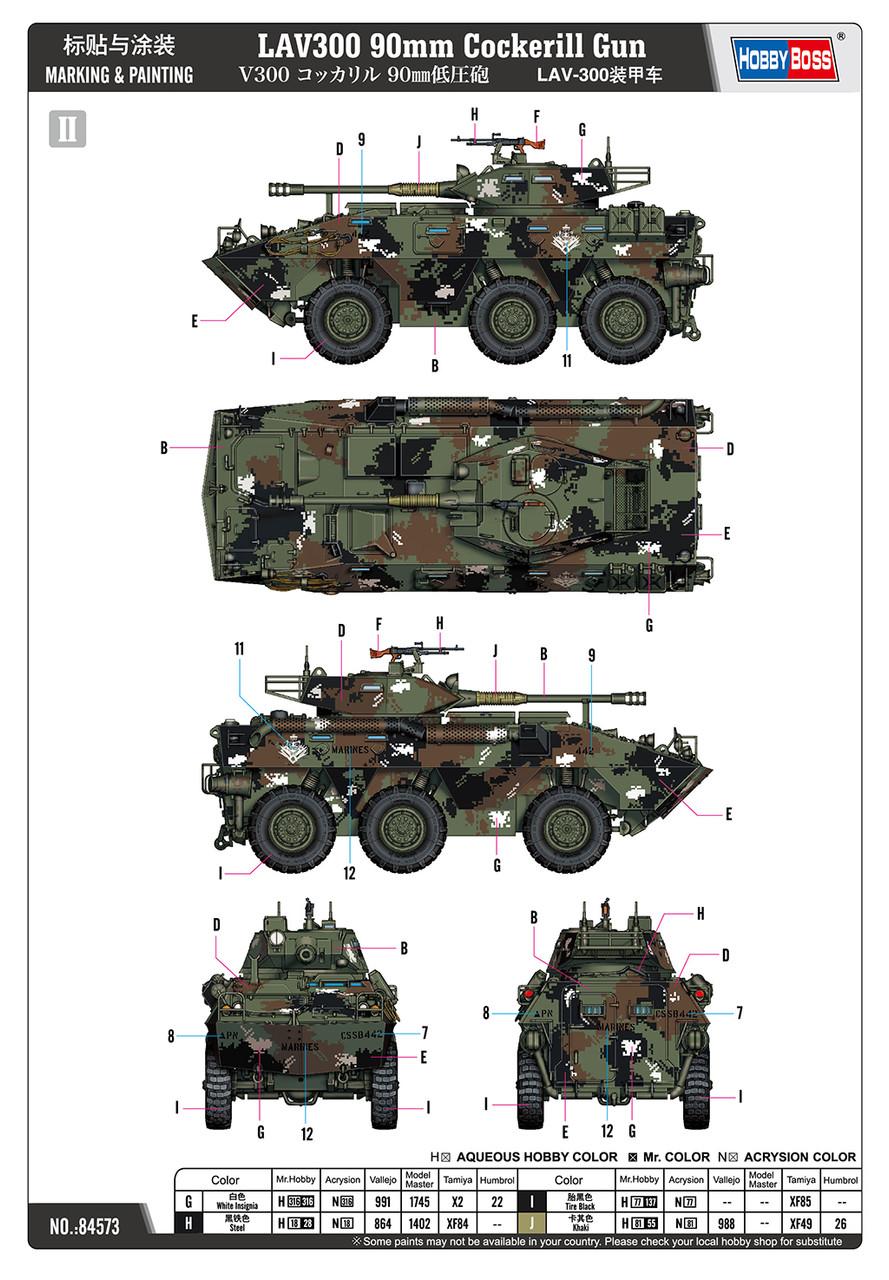 1/35 Hobbyboss LAV300 90mm Cockerill Gun - Squadron.com