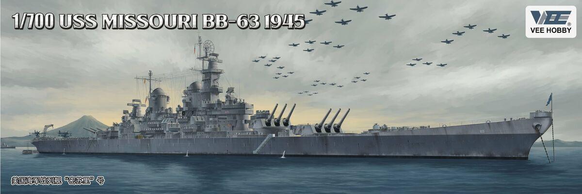1/700 Vee Hobby USS Missouri BB-63 1945 (Standard Edition