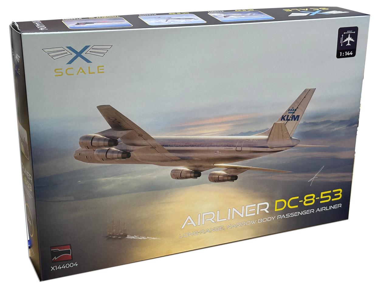 1/144 X-Scale DC-8-53 KLM Plastic Model Kit - Squadron.com