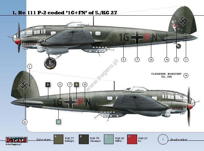 Kagero 1/32 Heinkel He 111 Ps of KG 27 Book - Squadron.com