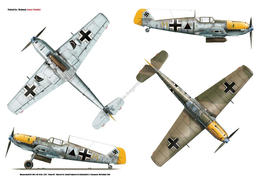 Kagero Messerschmitt Bf 109 E E-1/E-3/E-4/E-7 Models Book