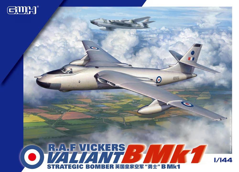 1/144 Great Wall RAF Vickers Valiant B Mk 1 Plastic Model Kit