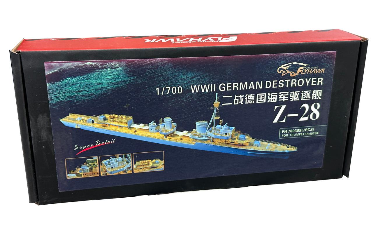 1/700 Flyhawk Photo Etch German Destroyer Z-28 for DML1024