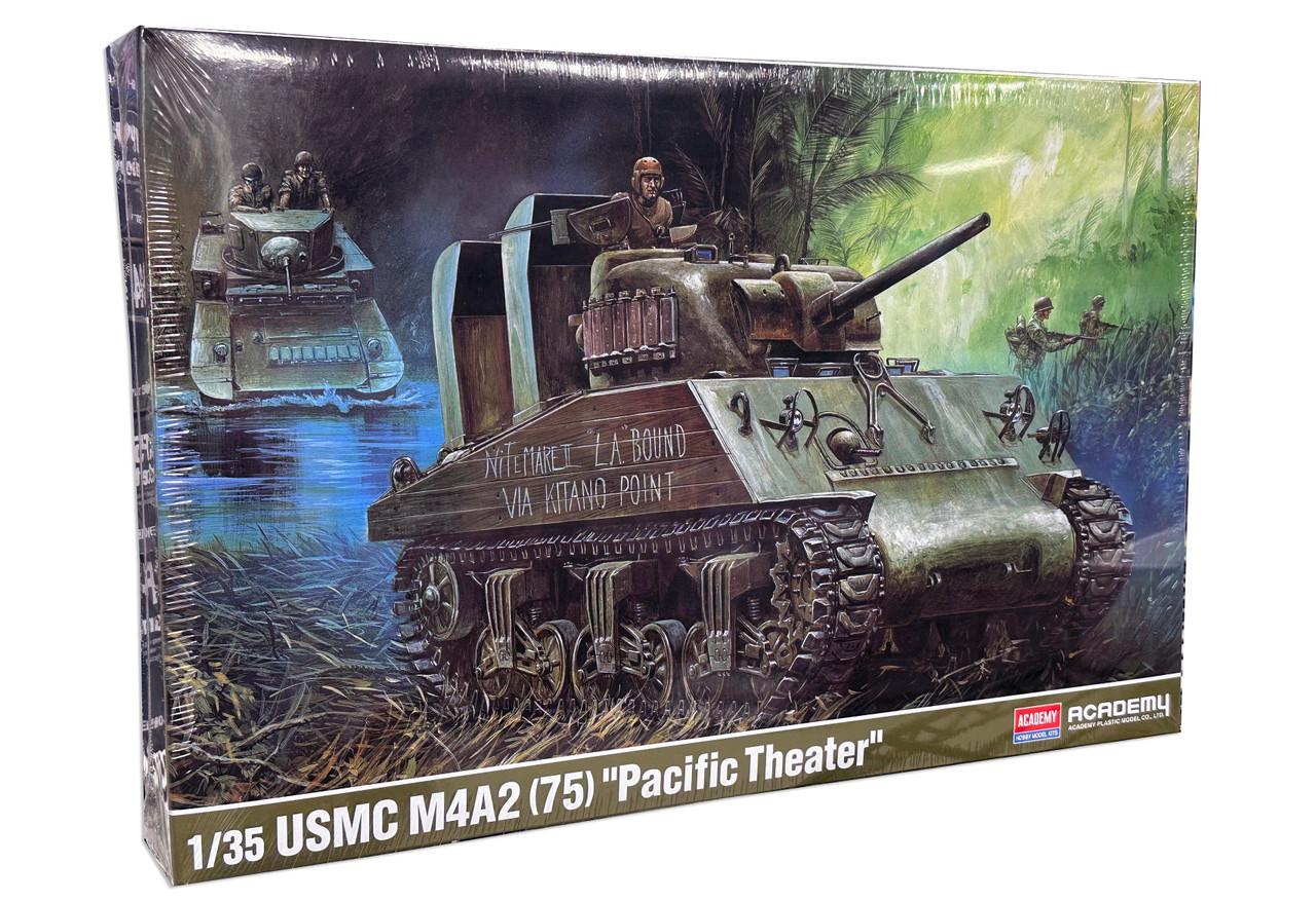 1/35 Academy USMC M4A2 (75) Pacific theater Plastic Model Kit