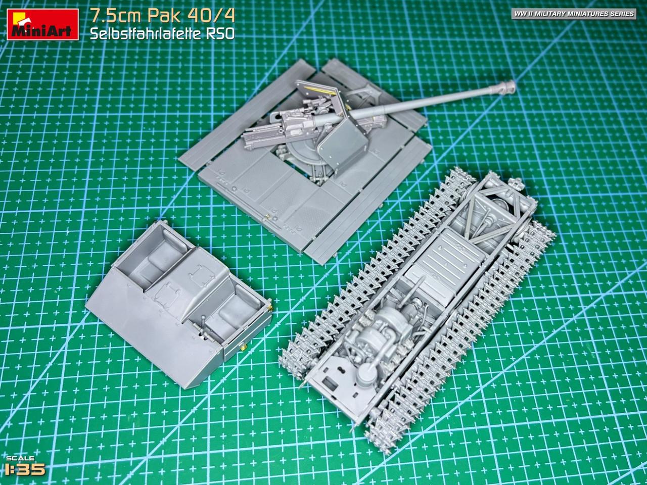 MINIART 1:35 DT. 7,5cm PaK40 Munitionski. Set 1 Plastik Modellbau EUR 16,48 - DE