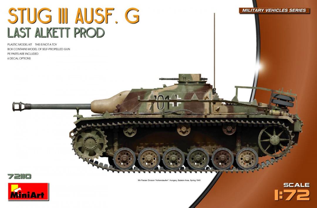1/72 Miniart STUG III Ausf.G Last Alkett Prod Plastic Model Kit