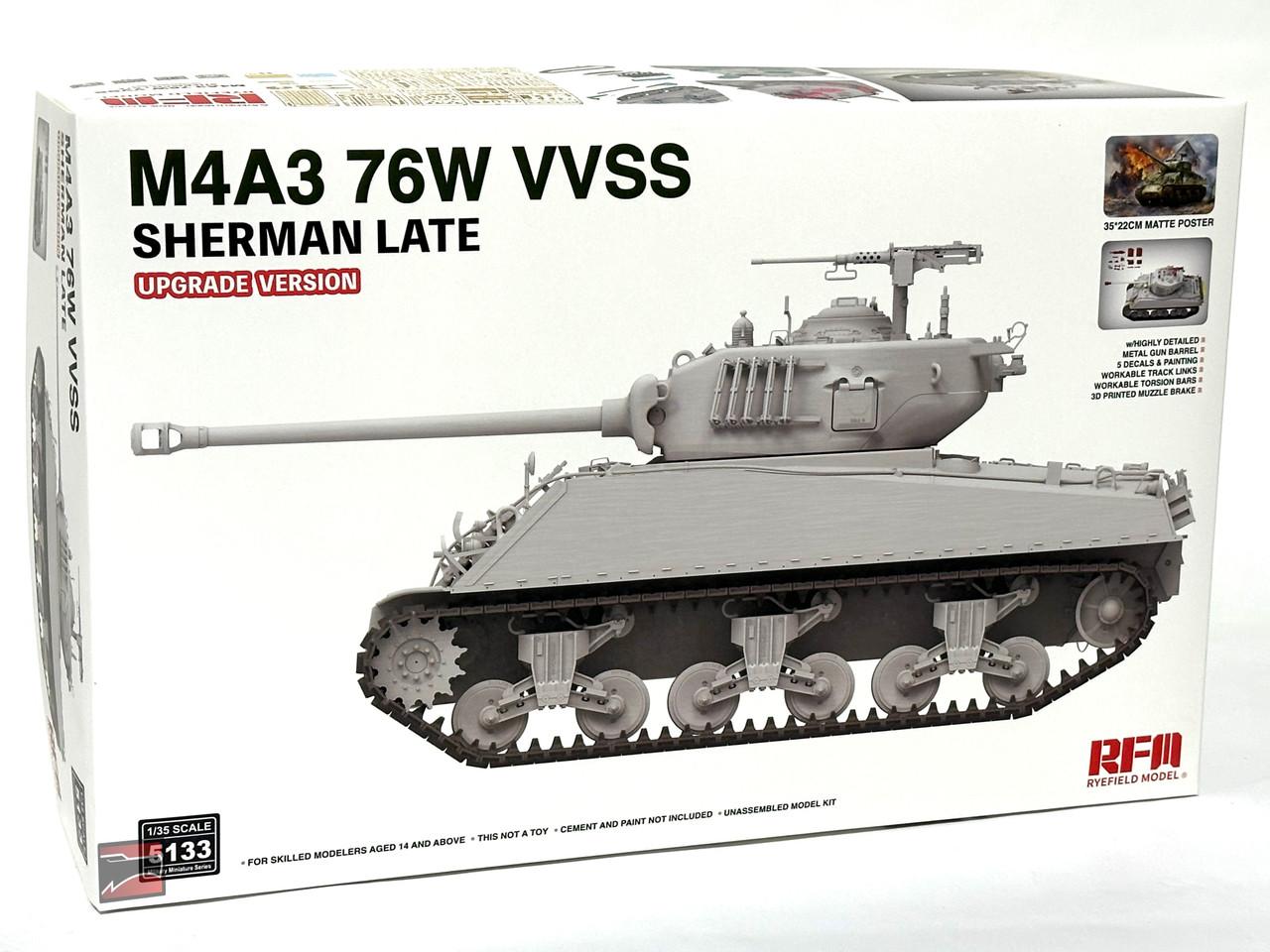 1/35 Ryefield M4A3 Sherman 76W VVSS Late (Upgrade Version