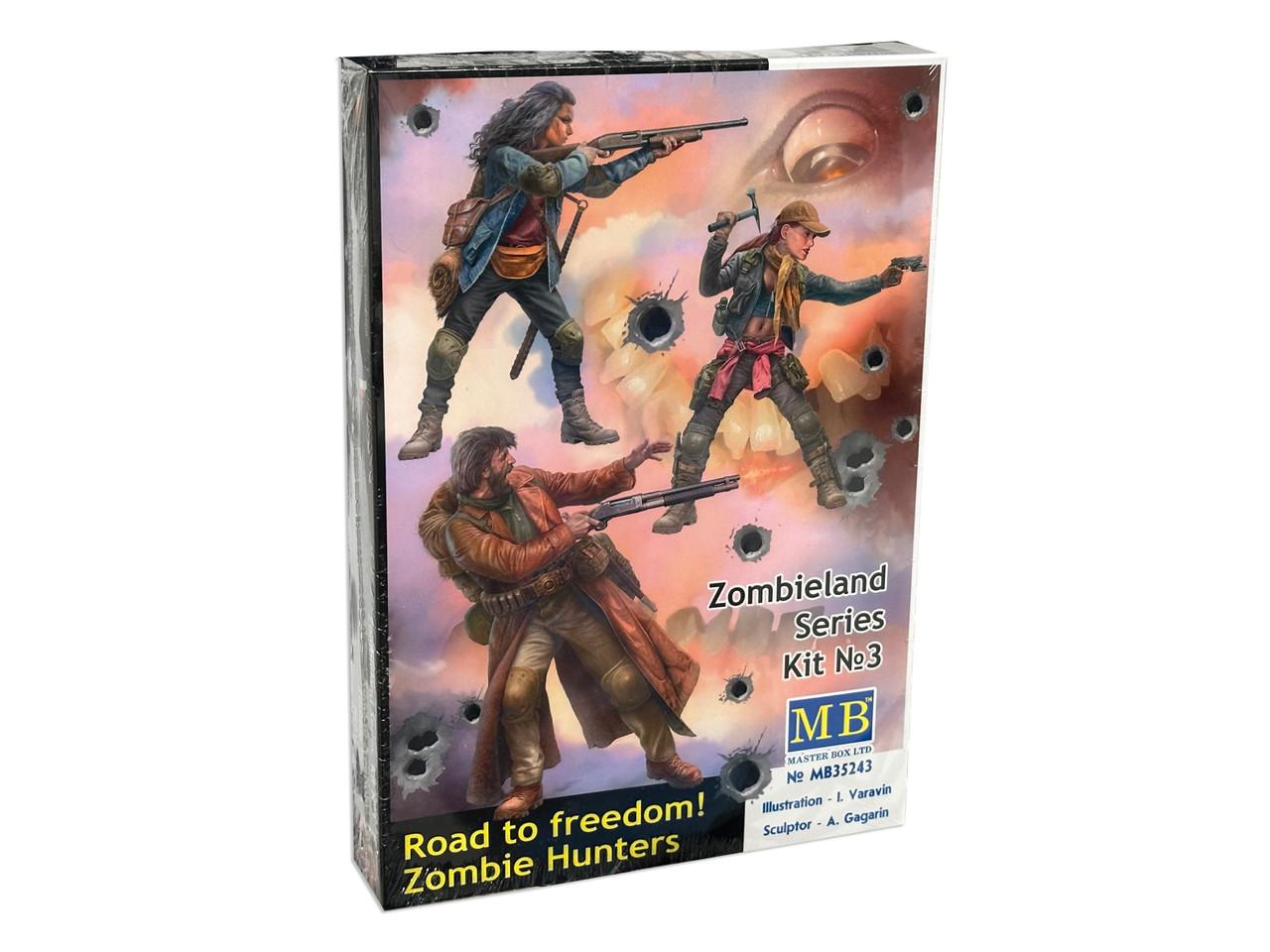 迷者 1/35 Masterbox Road to freedom. Zombie Hunters. Zombieland series