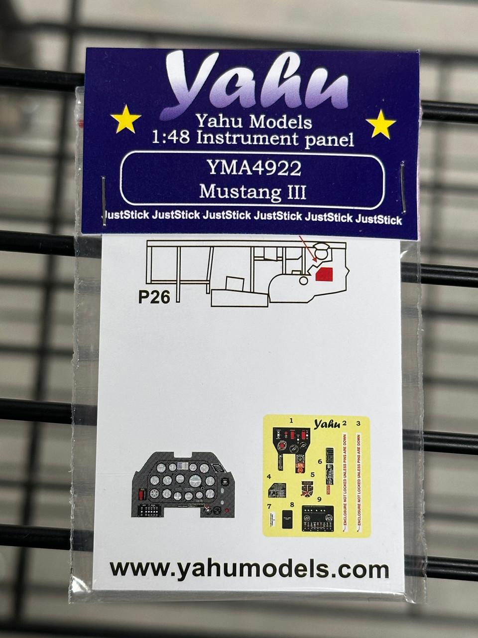 1/48 Yahu Models P-51 B/C Mustang III Instrument Panel - Squadron.com