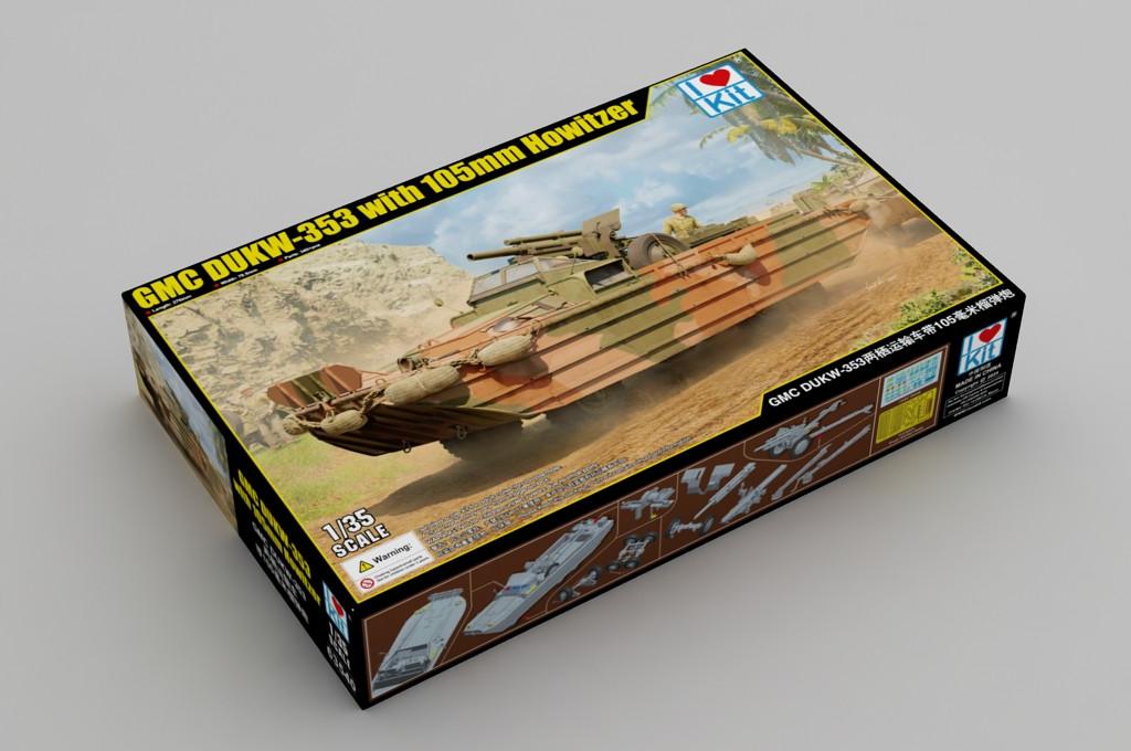 1/35 I Love Kit GMC DUKW-353 w/105mm Howitzer - Squadron.com