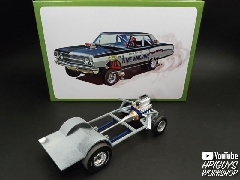 1/25 AMT 1965 Chevy Chevelle AWB Time Machine Plastic Model Kit