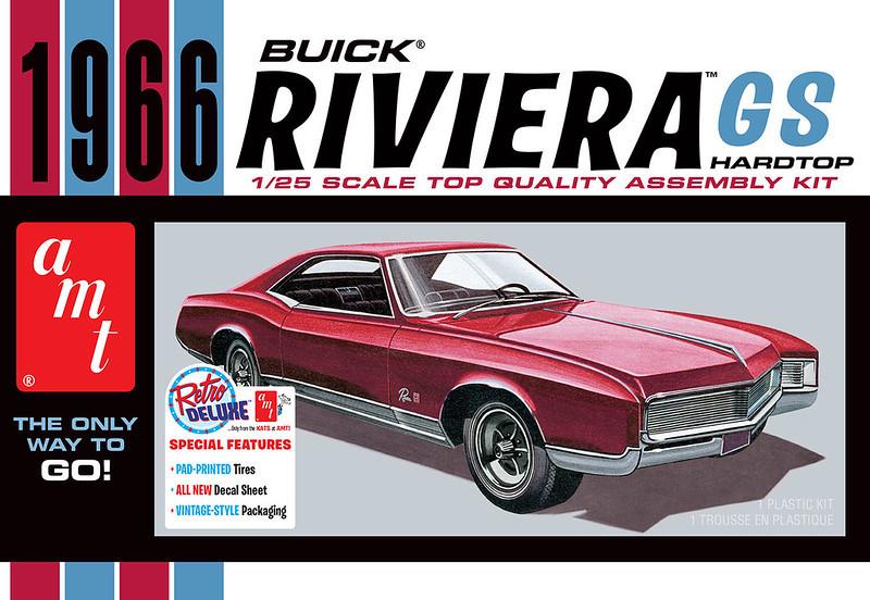 AMT 1966 Buick Rivierer 1/25 (未使用) リビエラ 1/25 AMT 1966 Buick Riviera GS Plastic Model Kit - Squadron.com
