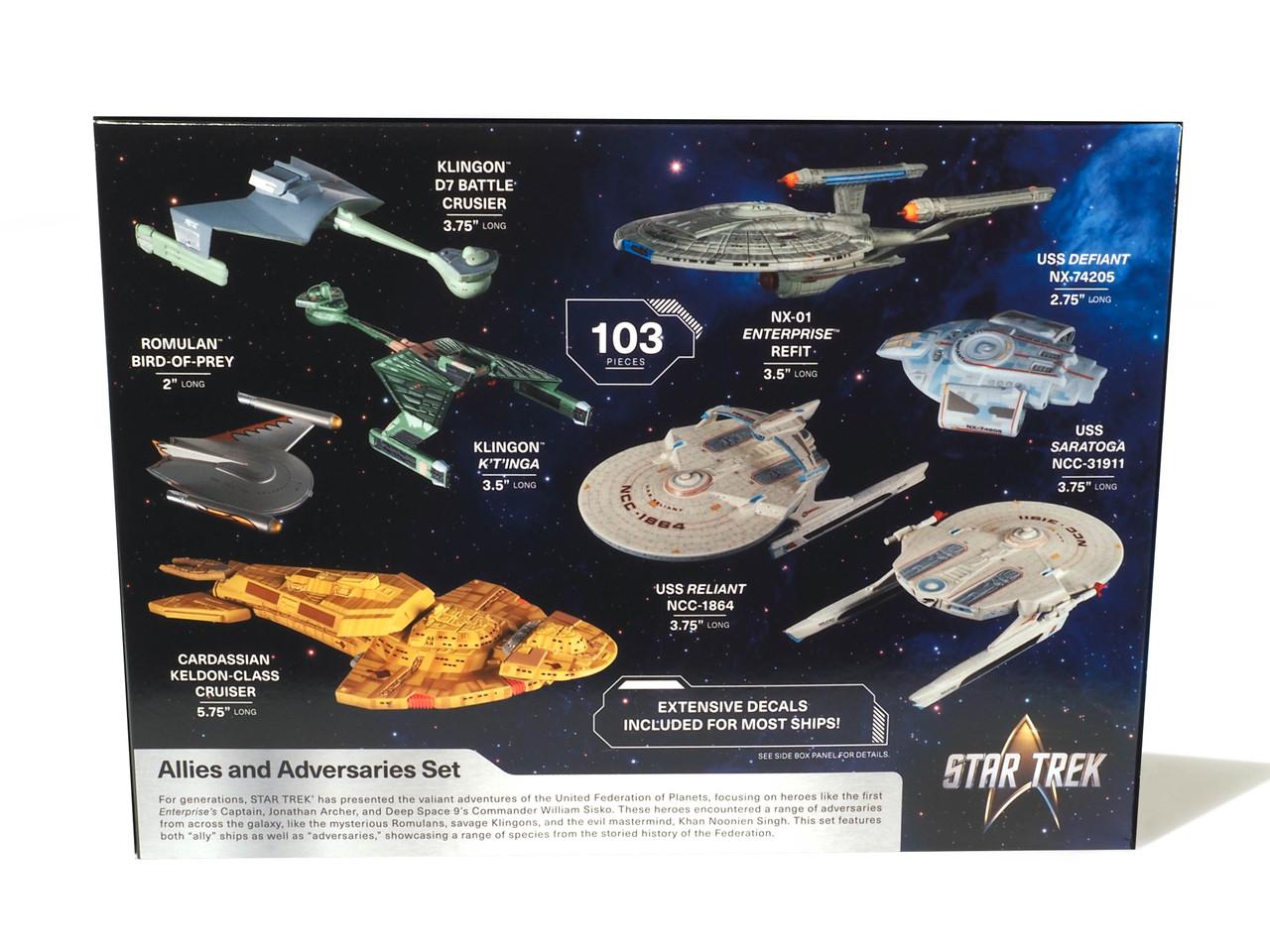 1/2500 AMT Star Trek Adversaries & Allies Ship Set Plastic Model