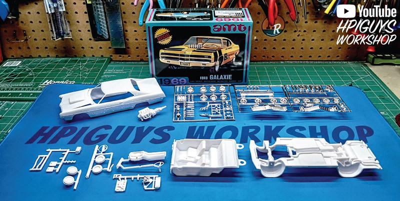 1/25 AMT 1969 Ford Galaxie Hardtop Plastic Model Kit - Squadron.com