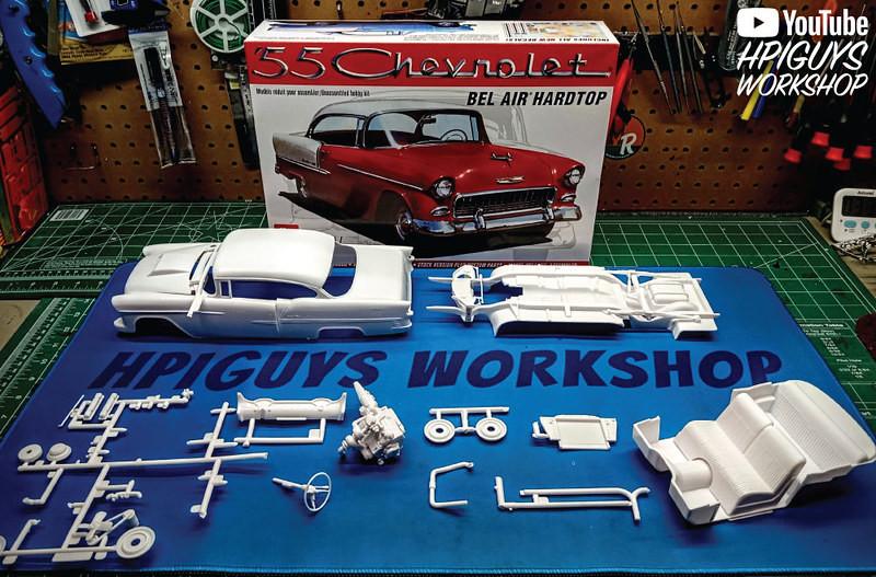 1/16 AMT 1955 Chevy Bel Air Hardtop Plastic Model Kit - Squadron.com