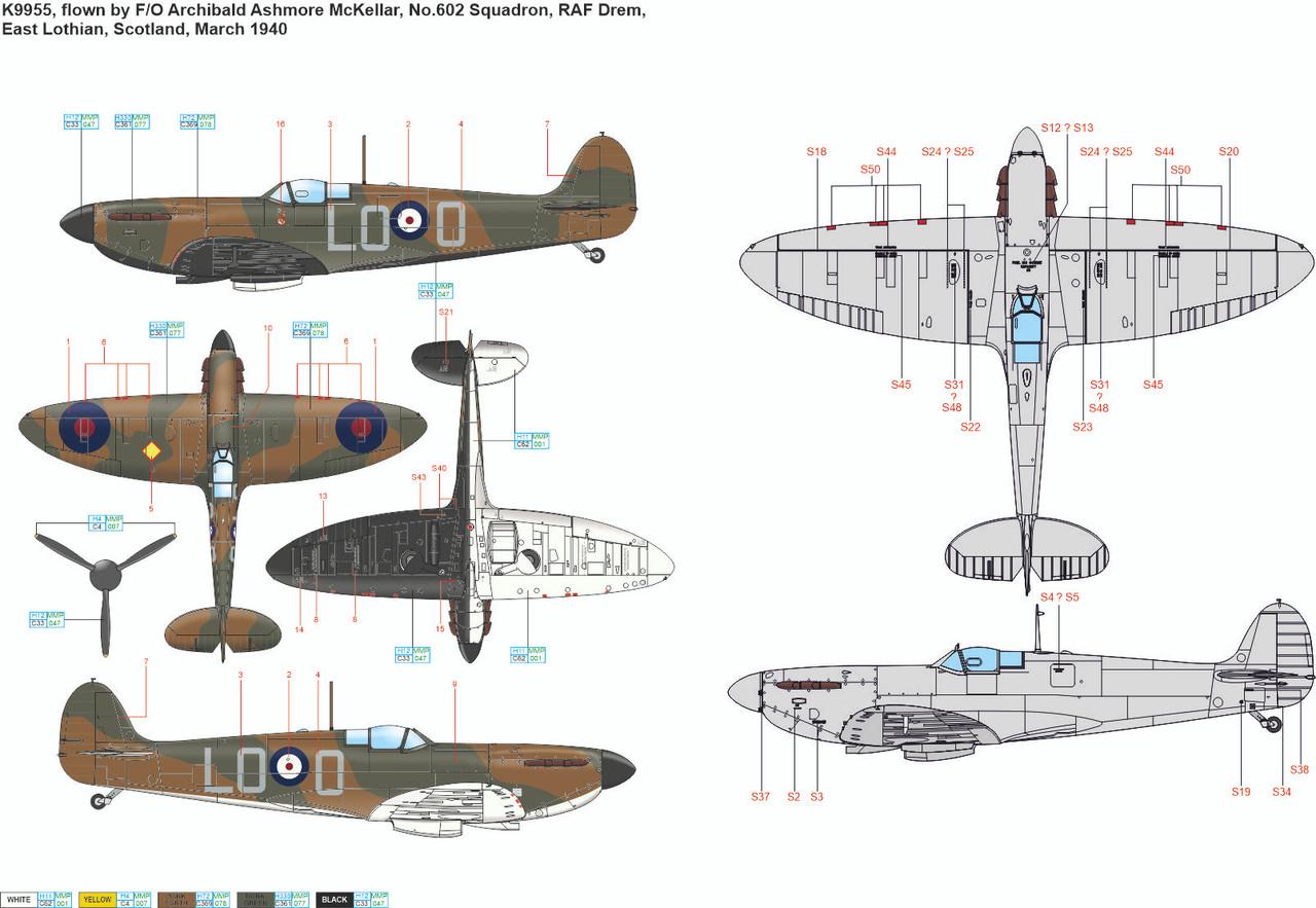 1/32 Artscale Spitfire Mk.Ia part 1 - The Few, 1940 RAF Aces