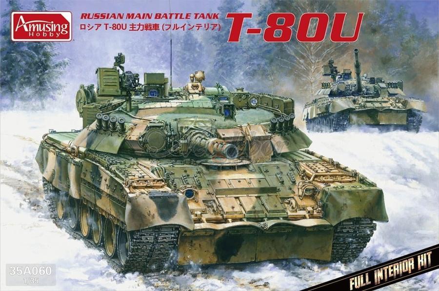 1/35 Amusing Hobby T-80U Russian Main Battle Tank Plastic Model