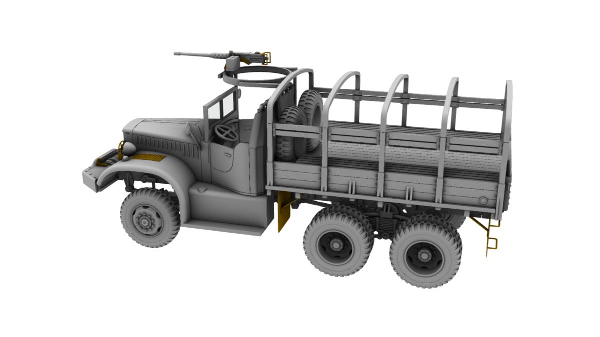 1/72 IBG Diamond T968 Cargo Trucksoftcab with M2 - Squadron.com