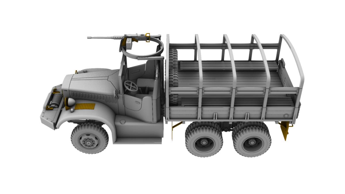 1/72 IBG Diamond T968 Cargo Trucksoftcab with M2 - Squadron.com