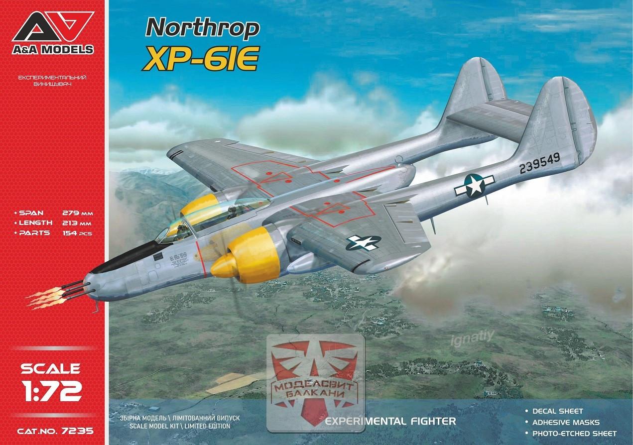 1/72 A&A Models XP-61E Experimental Fighter Plastic Model Kit