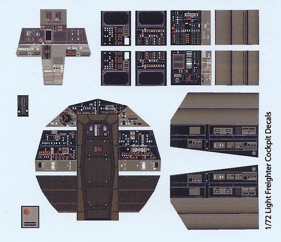 1/72 Paragrafix Star Wars Millennium Falcon Photo Etch Set for