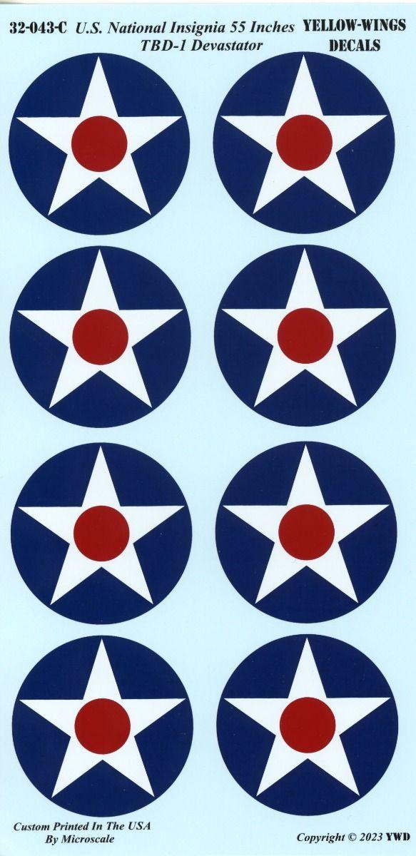 デバステーター イエローウイング  Revell  1/48 Starfighter Decals 4801: TBD-1 Devastators in War Paint