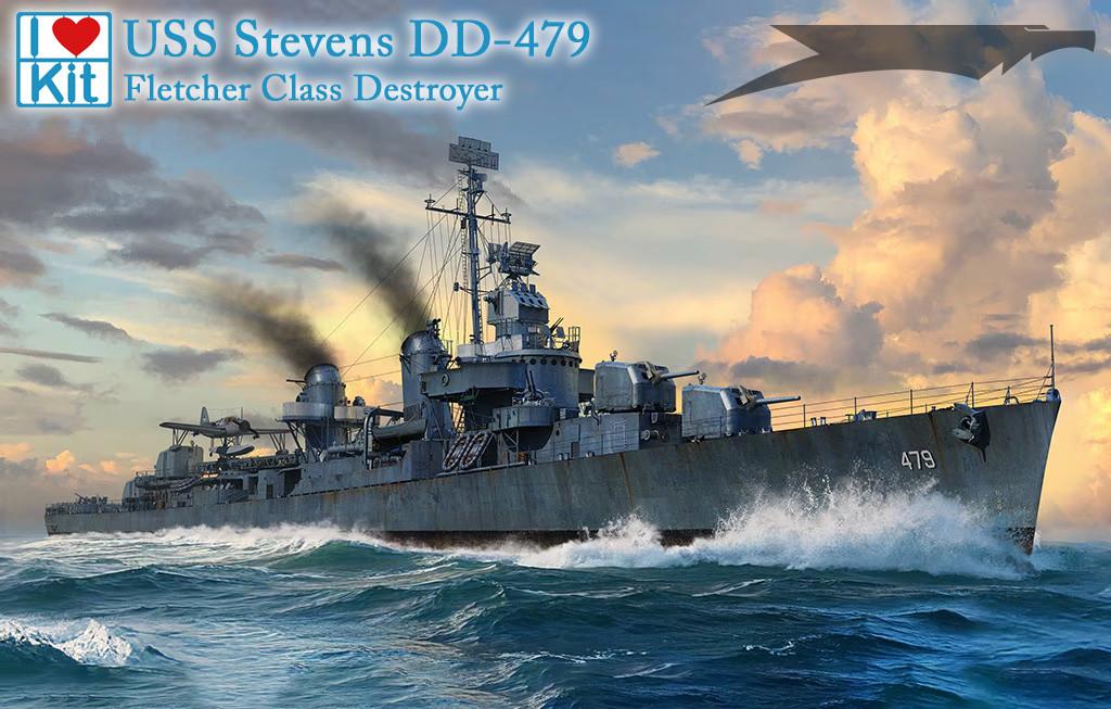 K*1様 CASSAVES/MILCRUISER 149.5 1/350 iLoveKit USS Stevens DD-479 Fletcher Class Plastic Model Kit