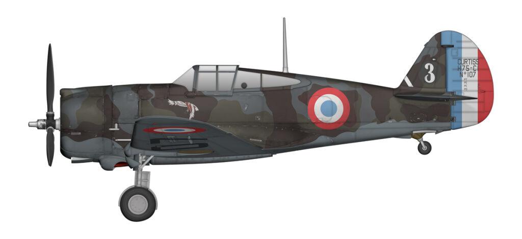 Avion Curtiss H75 – Armée De L'Air 1940 – Altaya 1/144 – WW2