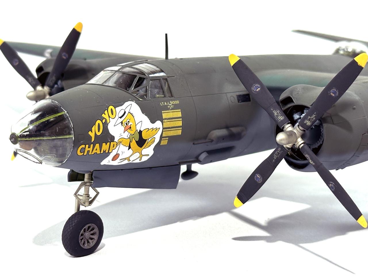 新品未使用　AND1 marauder 30周年　28.5 ICM 1/48 scale Martin B-26B Marauder plastic model kit review