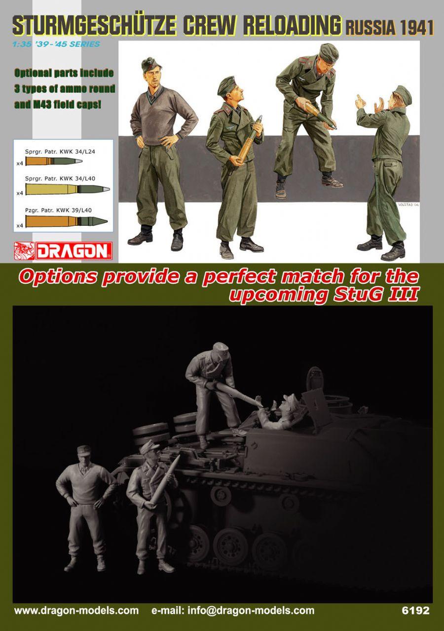 1/35 Dragon STURMGESCHUTZE CREW RELOADING (RUSSIA 1941) - Squadron.com