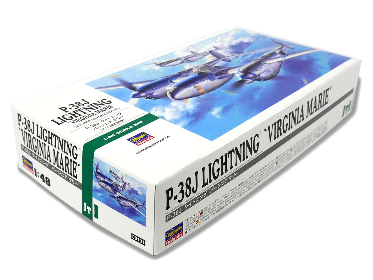 1/48 Hasegawa P-38J Lightning Plastic Model Kit - Squadron.com