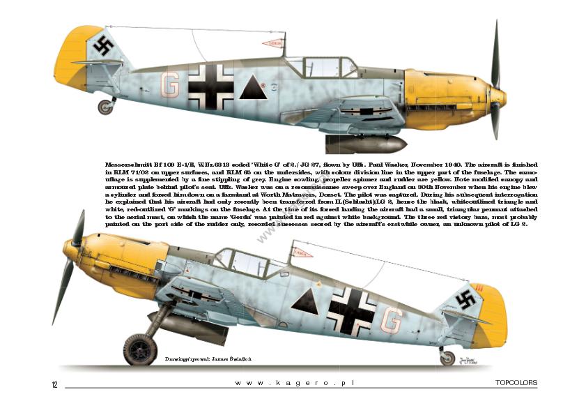 Kagero Publishing Messerschmitt Bf 109 in Combat. Part I