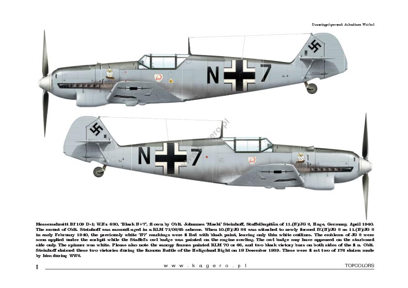 Kagero Publishing Messerschmitt Bf 109 in Combat. Part I