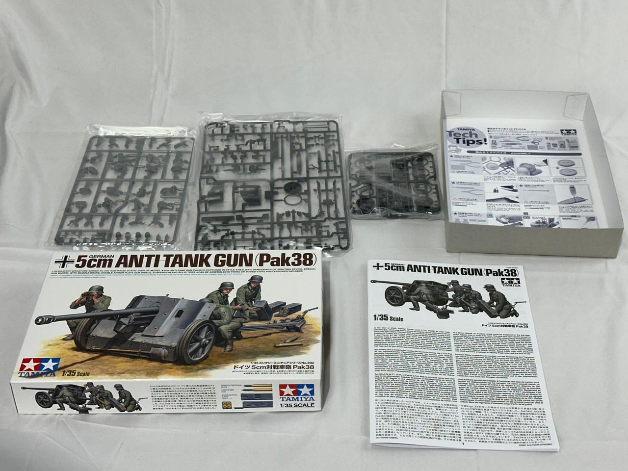1/35 Tamiya German Anti-tank Gun Pak38 Plastic Model Kit