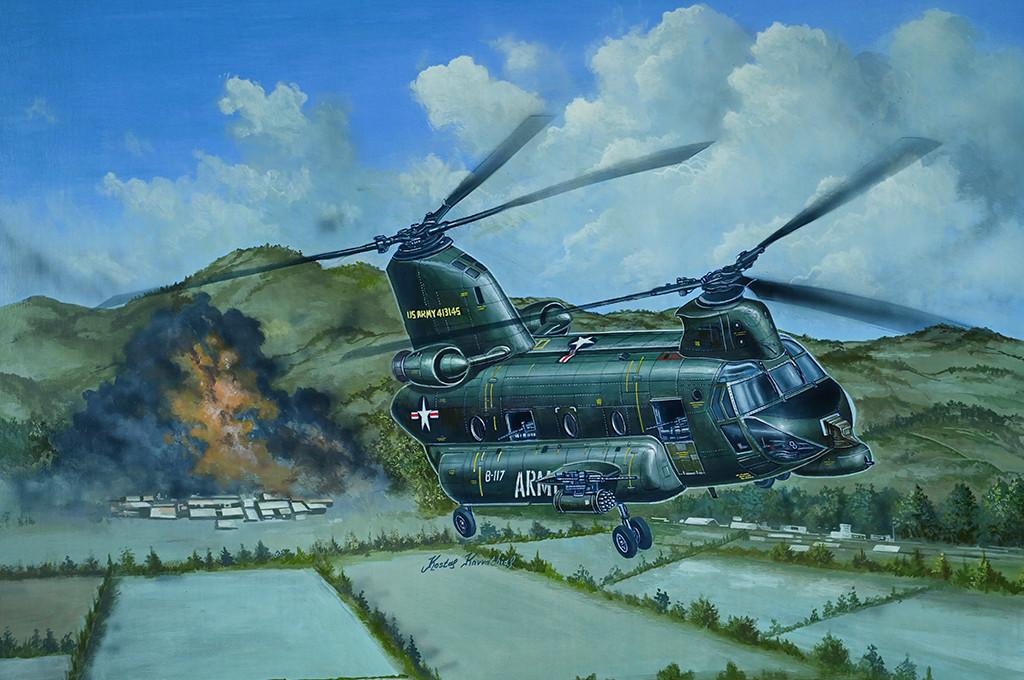 トランペッター　CH-47A CHINOOK 1/35 支努千 Amazon | トランペッター 1/35 CH-47A チヌーク 大型輸送