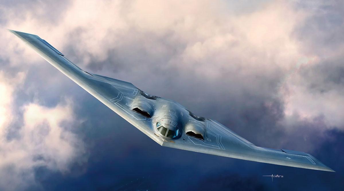 1/144 Academy B-2A Stealth Bomber Plastic Model Kit