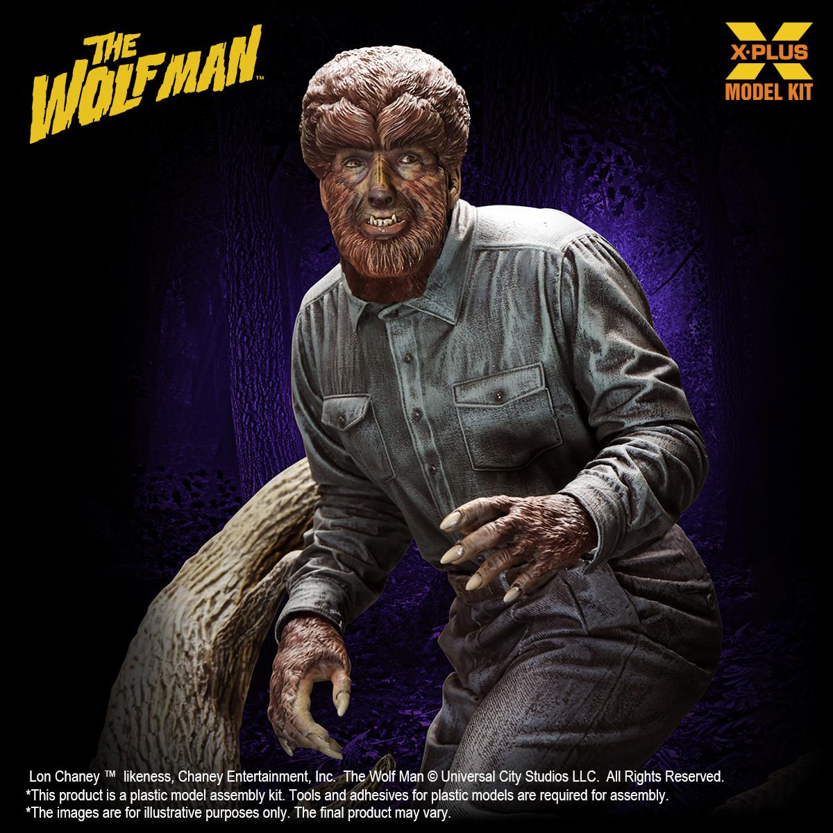 1/8 X-Plus Lon Chaney Jr. as Wolf Man Plastic Model Kit - Squadron.com