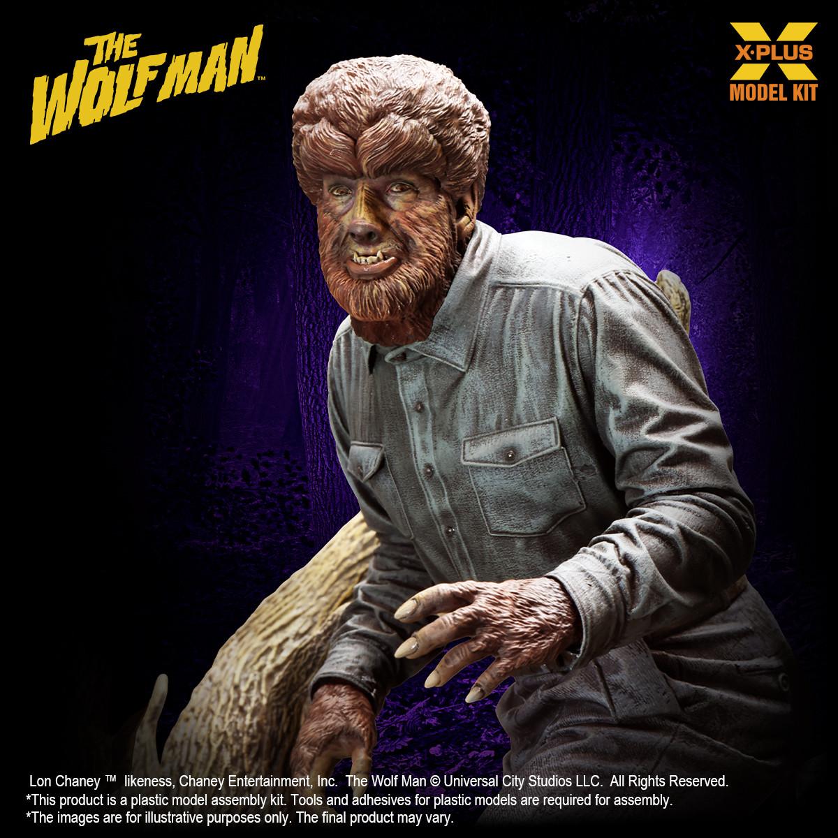 1/8 X-Plus Lon Chaney Jr. as Wolf Man Plastic Model Kit - Squadron.com