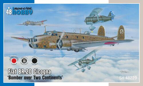 ■未組立 1/48 FIAT Br.20 イ式重爆撃機■ 1/48 Special Hobby Fiat Br.20 Cicogna Bomber over Two Continents