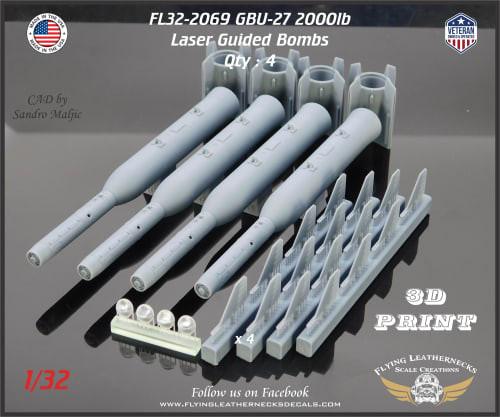 1/32 Flying Leathernecks GBU-27 20001b laser Guided Bomb (4