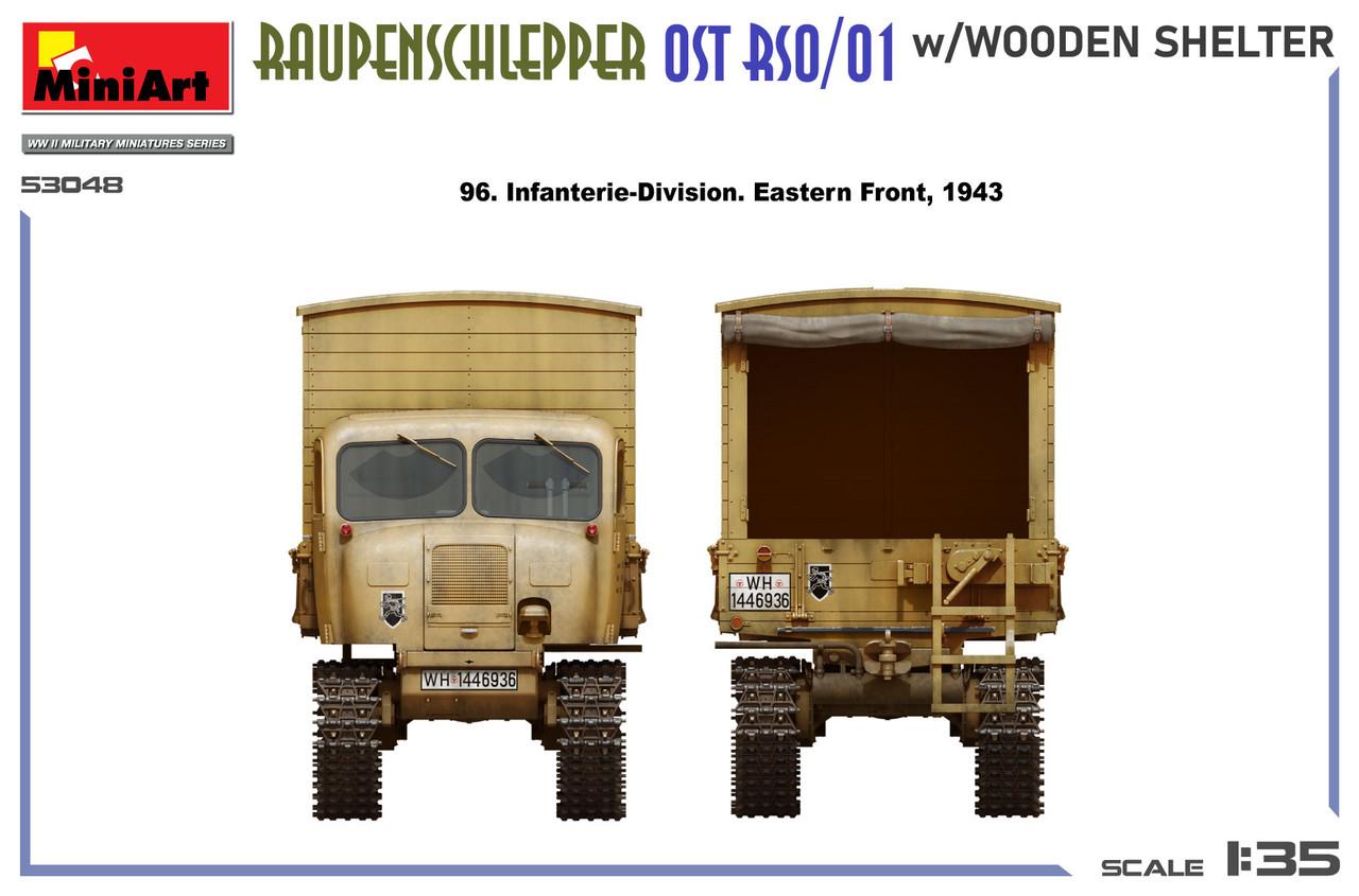 1/35 Miniart Raupenschlepper Ost RSO/01 w/Wooden Shelter