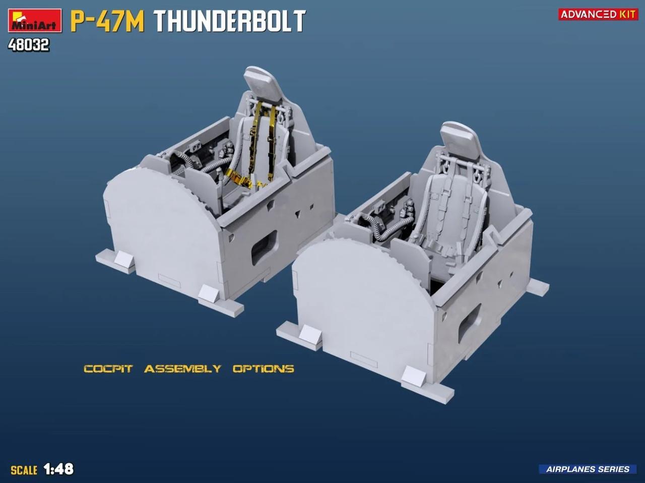 1/48 Miniart P-47M Thunderbolt (Advanced Version) Plastic Model
