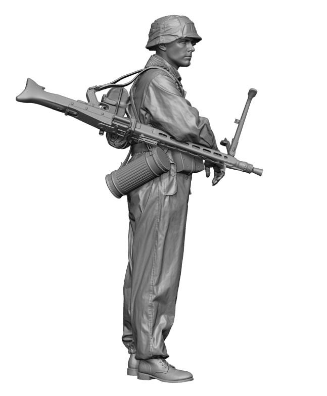 1/16 H3 Models WW2 ss mg42 gunner normandy2 - Squadron.com