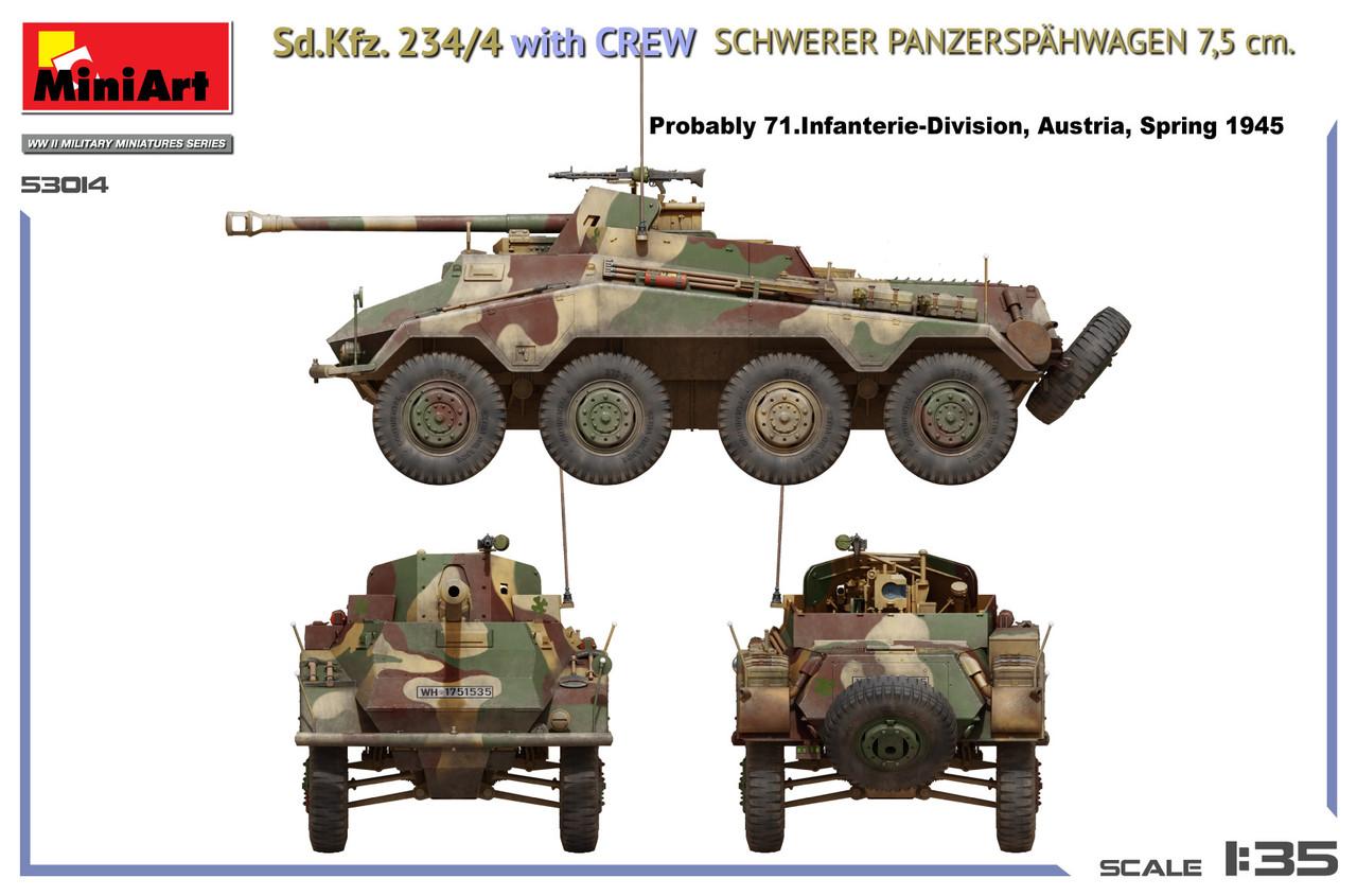 Maquette Gunze Sangyo 1/35 - Tank Schwerer Panzerspahwagen - Armée Allemande