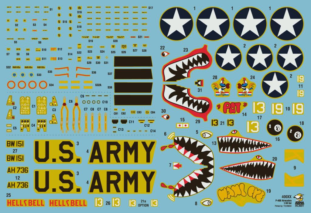 1/48 Arma P-400 Airacobra Plastic Model Kit - Squadron.com