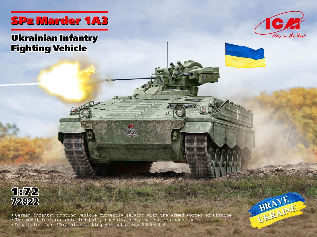 新品】プラモデル 1/72 ウクライナ軍の軍用車両3両セット (SPz Marder