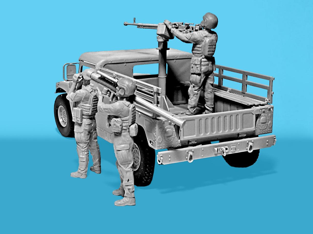 1/35 ICM Models Drone Hunters Humvee and Figure Set Plastic Model